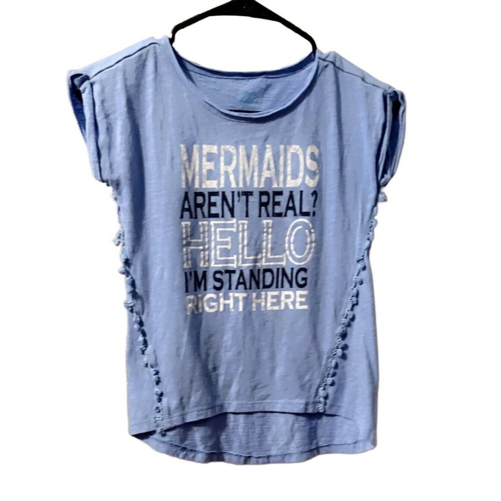 C&C California Kids Girls Graphic Tee - Mermaids, M (8/10)